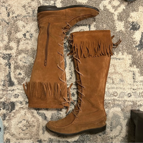 Something Else from Skechers Moccasin Boots Women’s Size 7.5 Leather - Picture 7 of 11